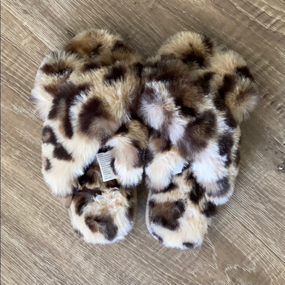 KIDS cheeta slippers